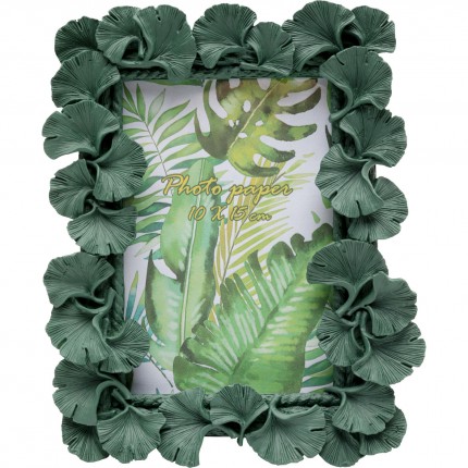 Picture Frame ginkgo leaf green 17x21cm Kare Design