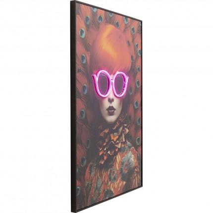 Schilderij LED Fancy rood haar 80x120cm Kare Design