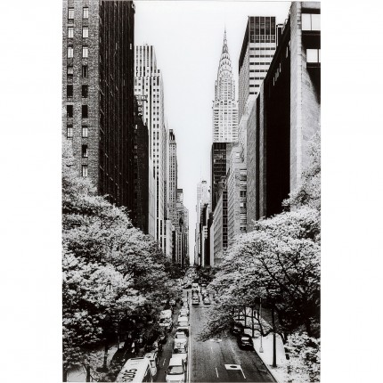 Glass Picture streets of NY 80x120cm Kare Design