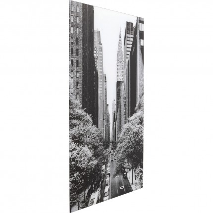 Glass Picture streets of NY 80x120cm Kare Design