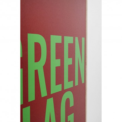 Schilderij Green Flag 40x60cm Kare Design