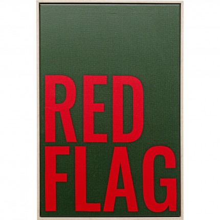 Schilderij Red Flag 40x60cm Kare Design