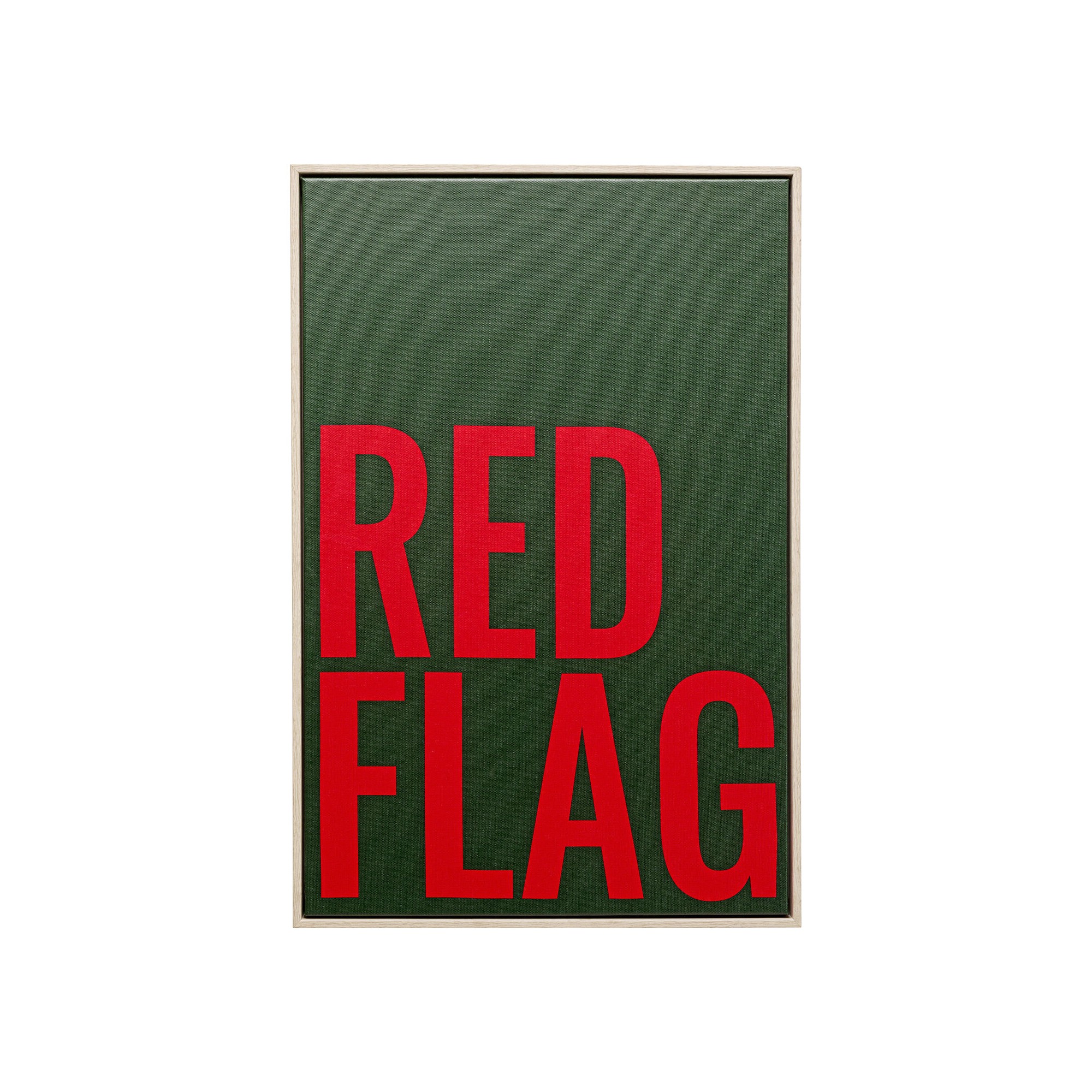 Schilderij Red Flag 40x60cm Kare Design