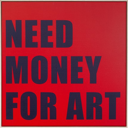 Schilderij Need Money 80x80cm Kare Design