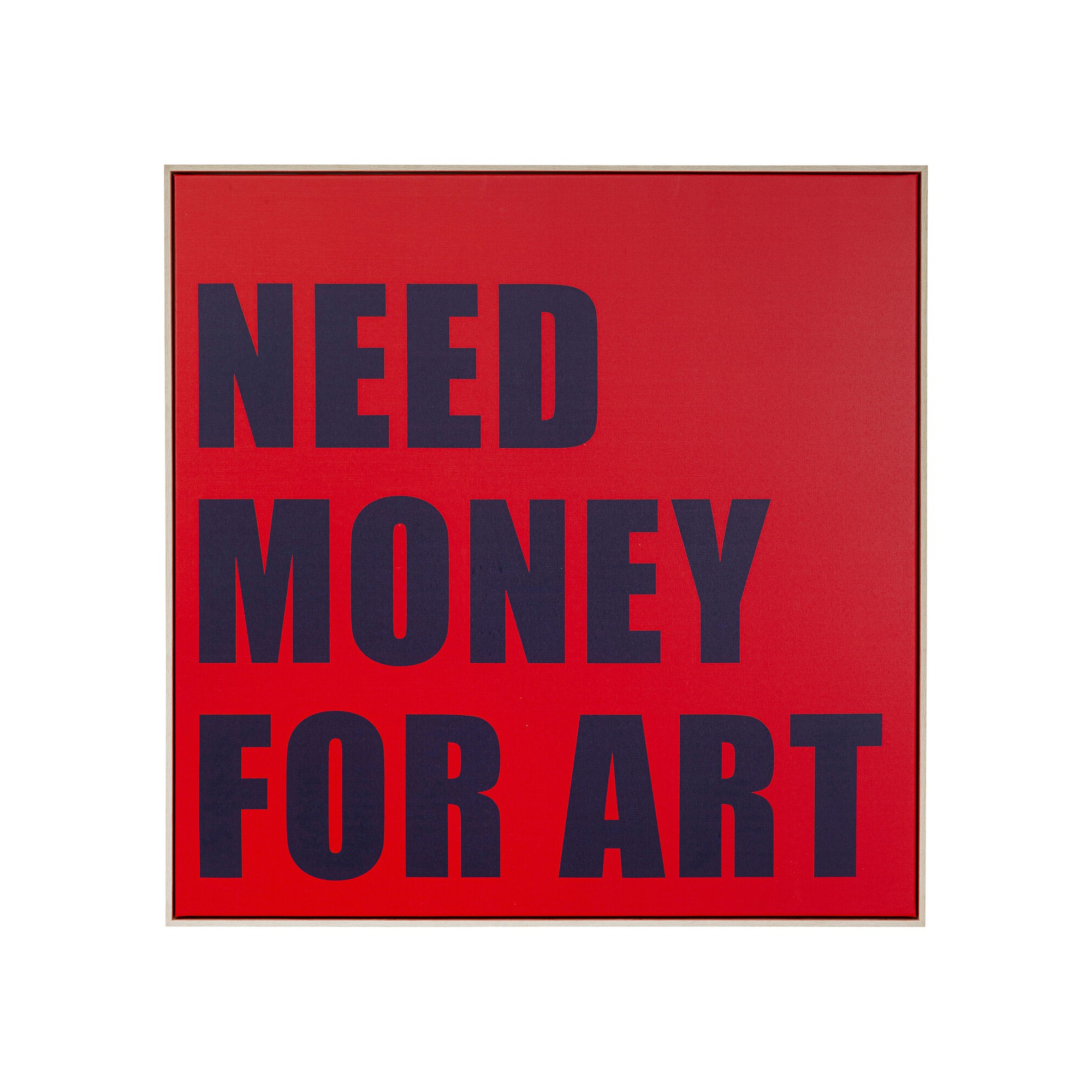 Schilderij Need Money 80x80cm Kare Design