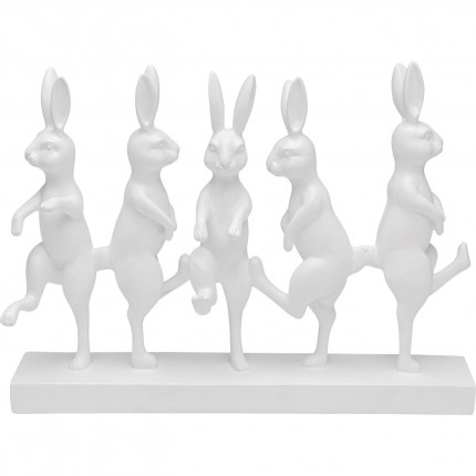 Deco white dancing rabbits Kare Design