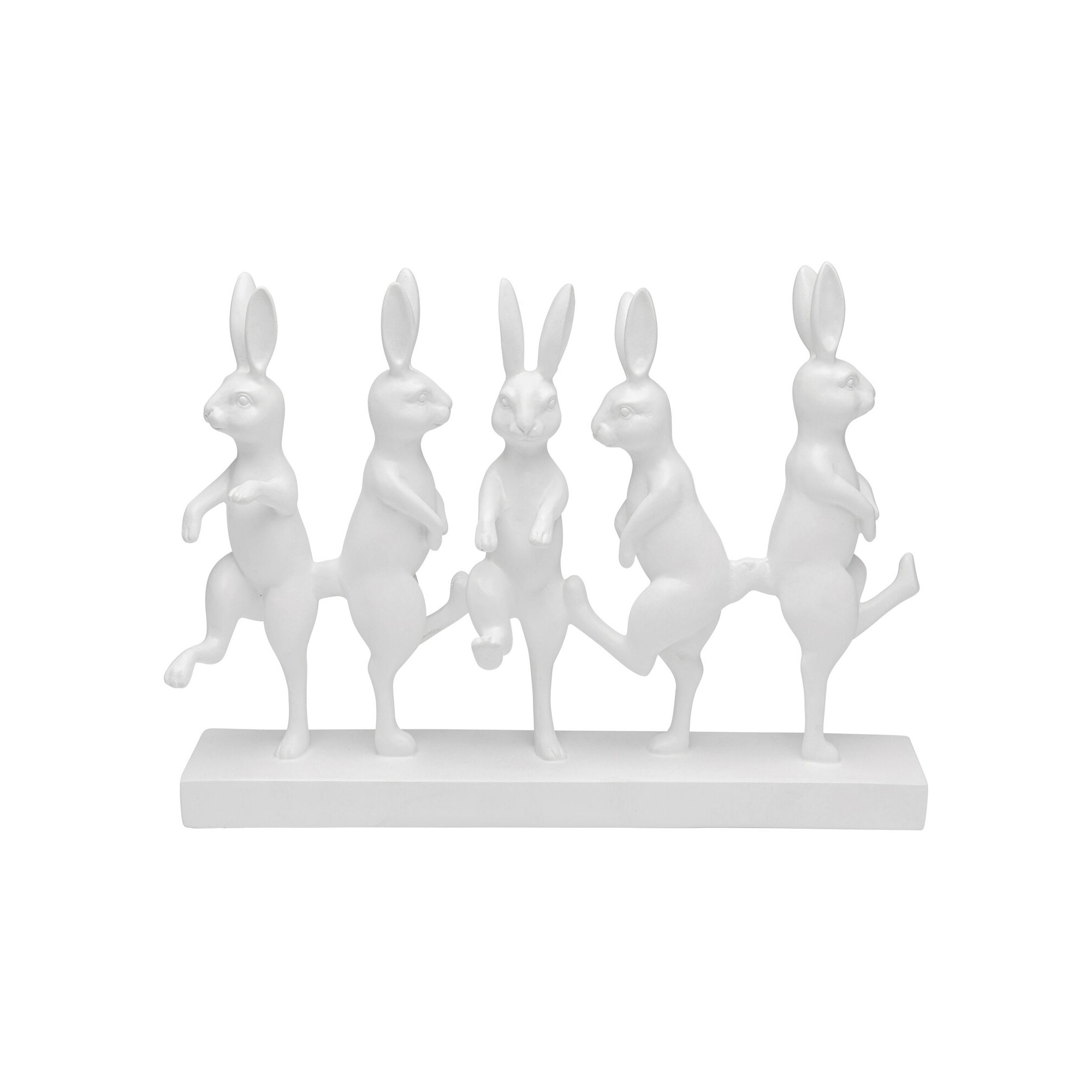 Deco white dancing rabbits Kare Design