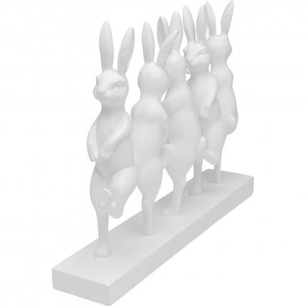 Deco white dancing rabbits Kare Design