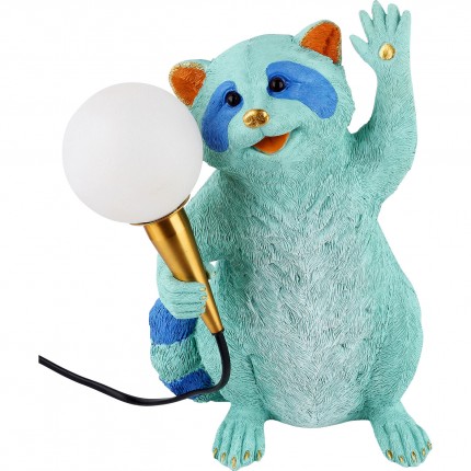 Table Lamp blue racoon Kare Design