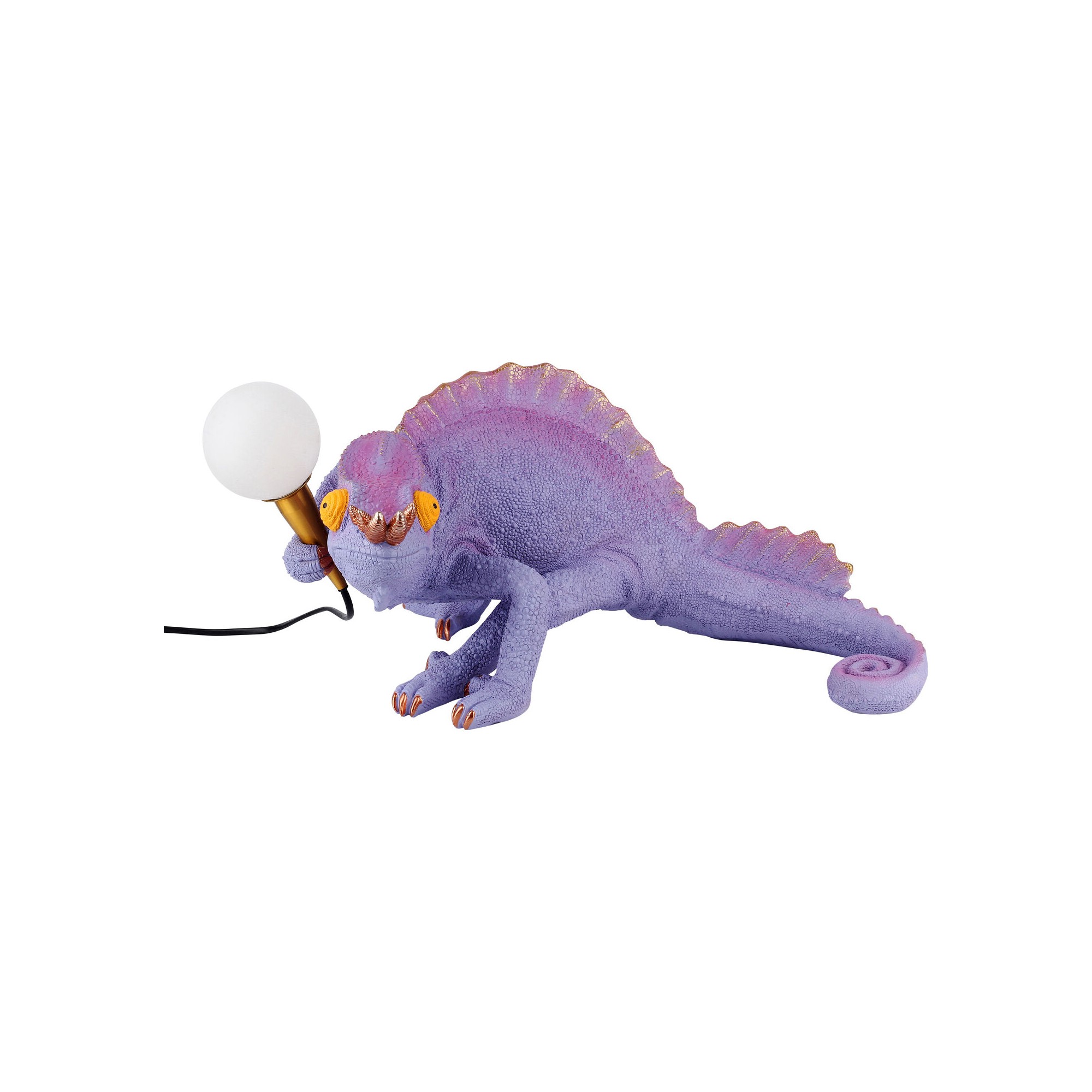 Table Lamp purple chameleon Kare Design