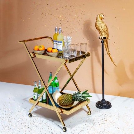 Deco parrot XL gold Kare Design