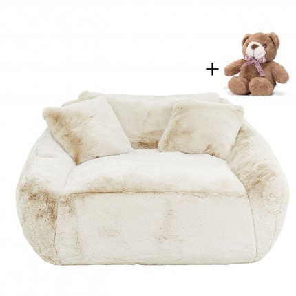 Sofa Mika 2-Zits creme Kare Design