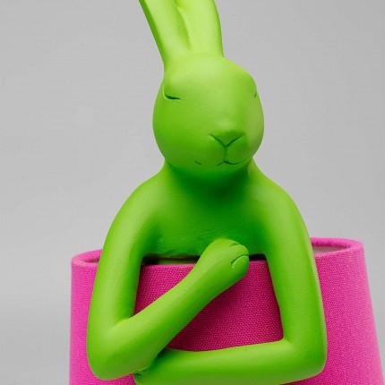 Table Lamp Animal rabbit 50cm green and pink Kare Design