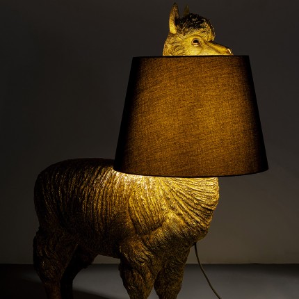 Vloerlamp lama goud 108cm Kare Design