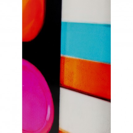 Canvas Picture striped pills 70x140cm Kare Design