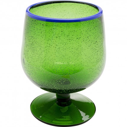 Wine Glass Bubbles green (4/set) Kare Design