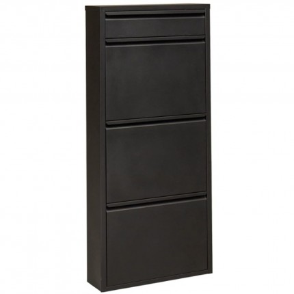 Shoe Container Caruso black 3+1 drawers Kare Design