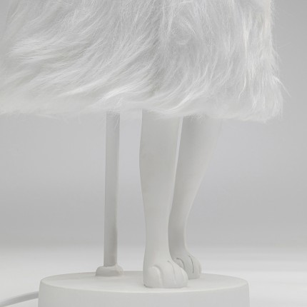 Table Lamp Animal rabbit Fluff 50cm white Kare Design