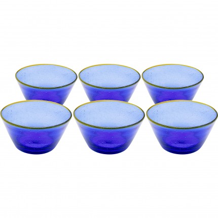 Kommen Bubbles blauw (6/set) Kare Design