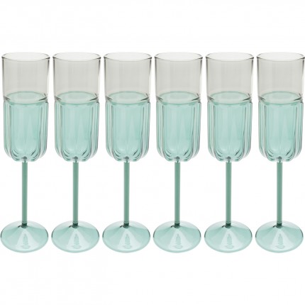 Champagneglazen Duetto (6/set) Kare design