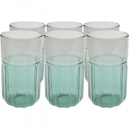 High Water Glass Duetto (6/set) Kare Design