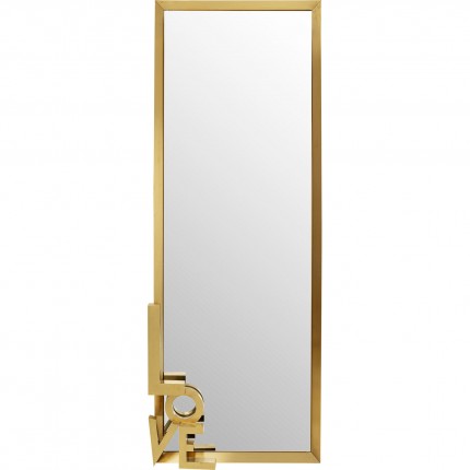 Wall Mirror Love Letters 3D 200x70cm gold Kare Design