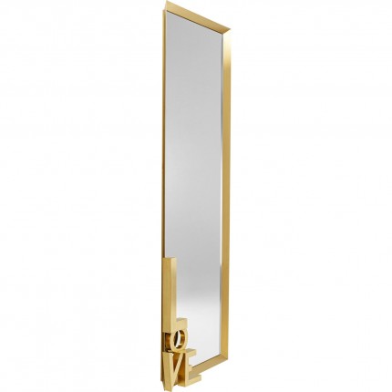 Wall Mirror Love Letters 3D 200x70cm gold Kare Design