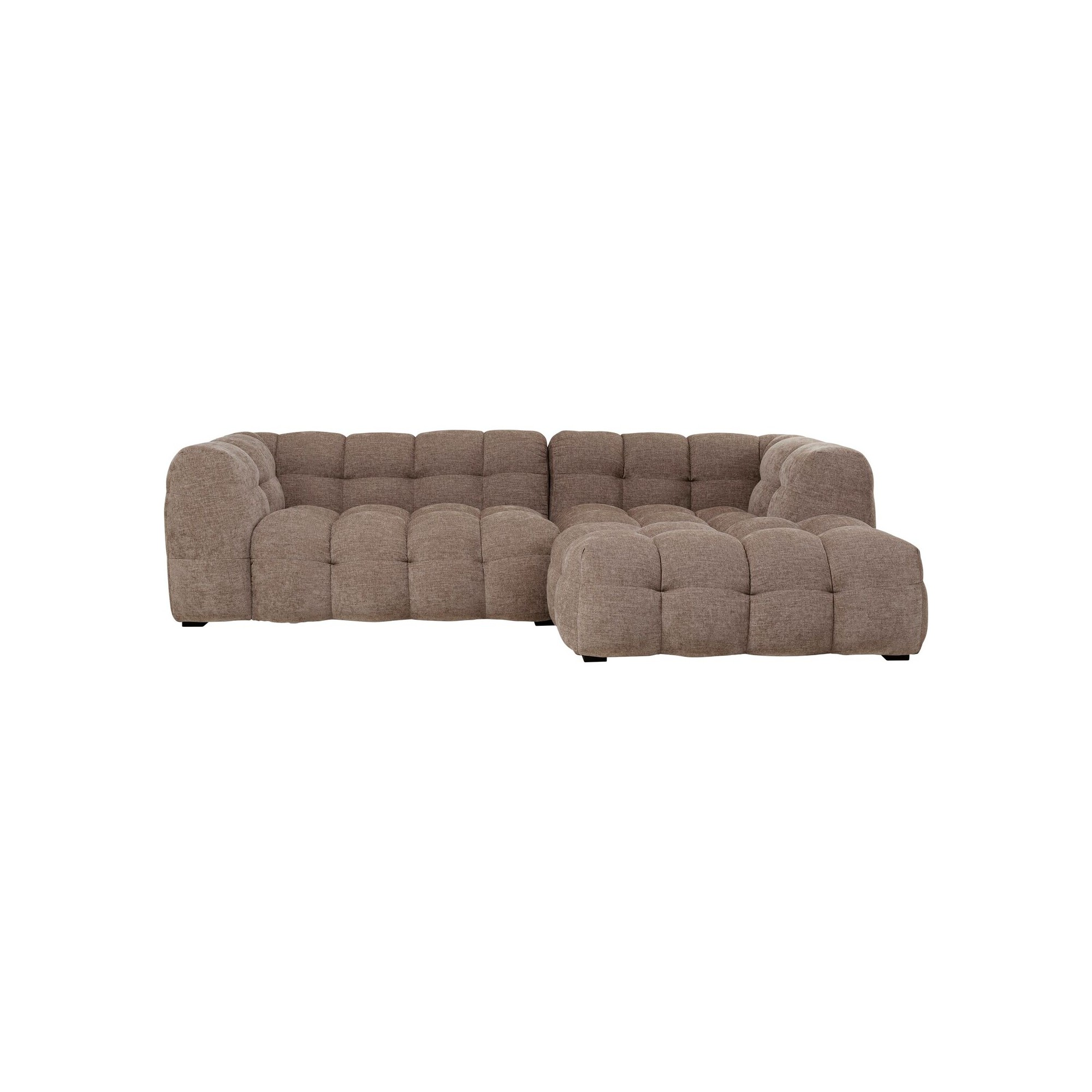 Corner Sofa Salamanca brown right Kare Design