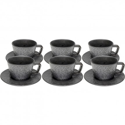 Espressokopje Cosmos zwart (6/set) Kare Design