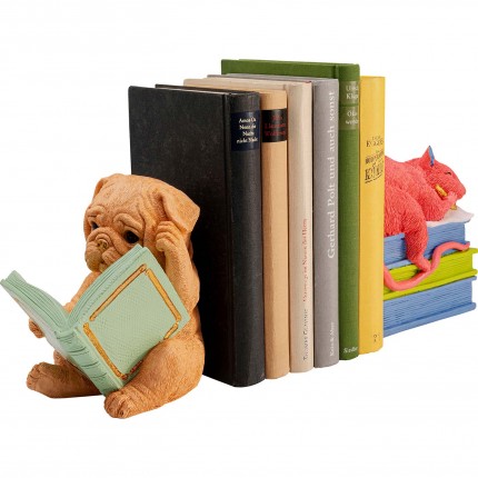 Boekensteun hond en muis (2/Set) Kare Design