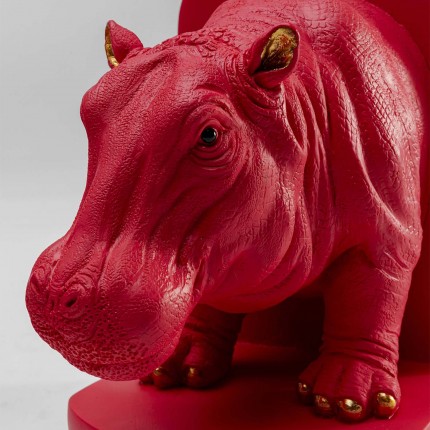 Bookend pink hippopotamus (2/Set) Kare Design