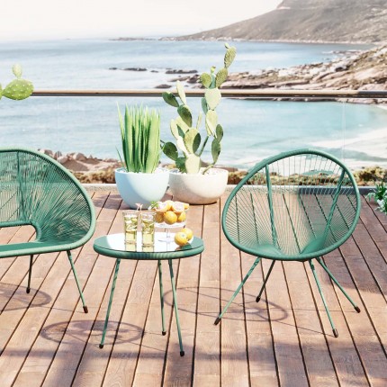 Outdoor Side Table Acapulco Mono green Kare Design