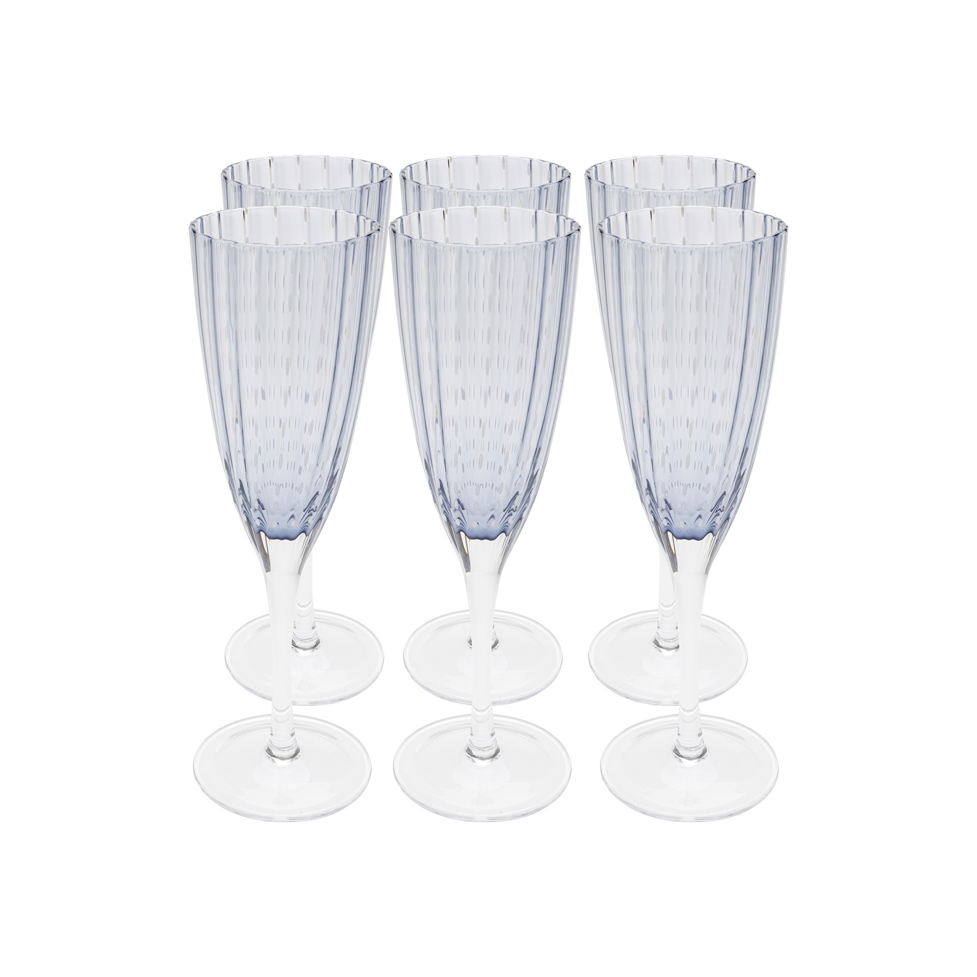 Champagne Glass Clue (6/set) Kare Design