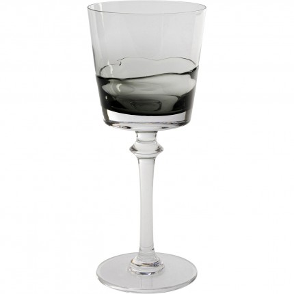 Wine Glass Mimi grey (6/set) Kare Design