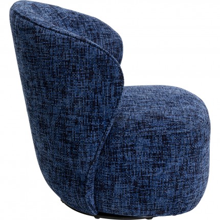 Draaifauteuil Ellie donkerblauw Kare Design