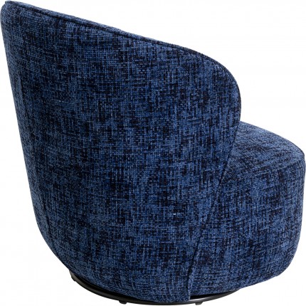 Draaifauteuil Ellie donkerblauw Kare Design