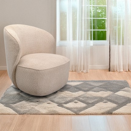 Swivel Armchair Ellie beige Kare Design