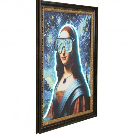 Schilderij LED lady 80x100cm Kare Design