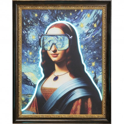 Schilderij LED lady 80x100cm Kare Design