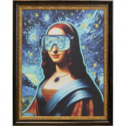 Schilderij LED lady 80x100cm Kare Design