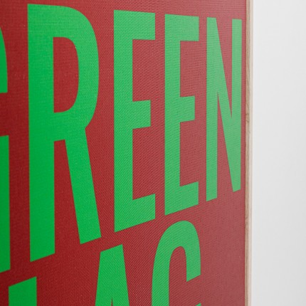 Schilderij Green Flag 40x60cm Kare Design