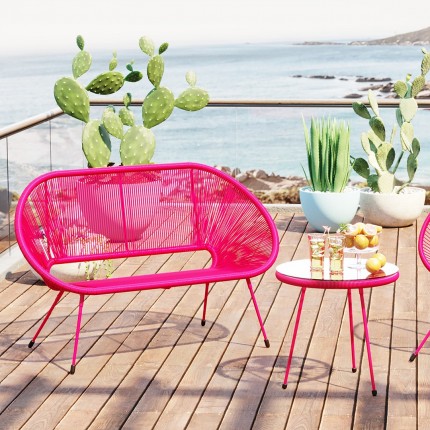 Tuinbank Acapulco Mono roze Kare Design