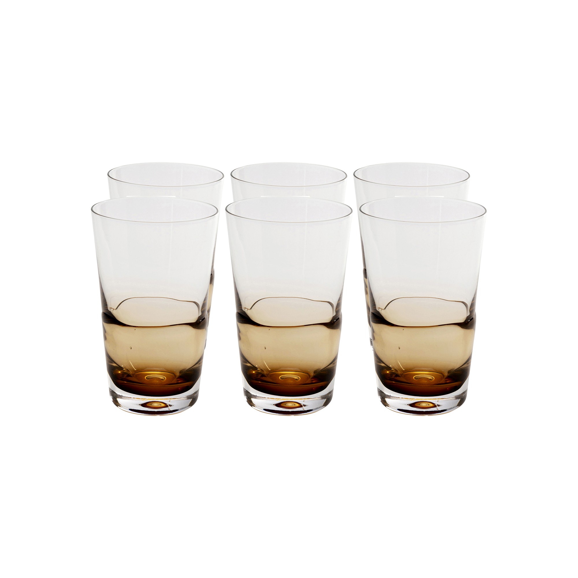 Water Glass Mimi amber (6/set) Kare Design