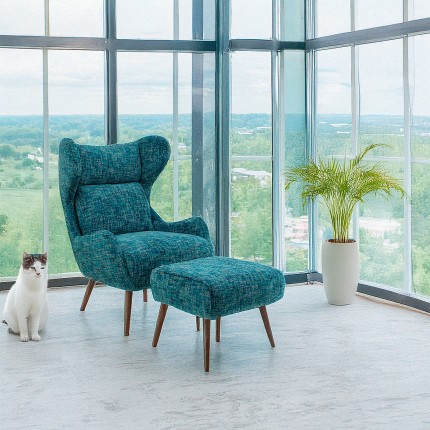 Armchair Arne blue Kare Design