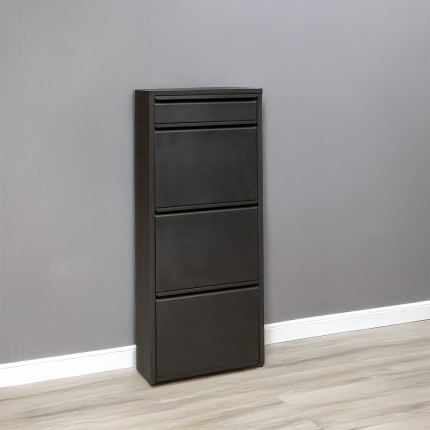 Shoe Container Caruso black 3+1 drawers Kare Design