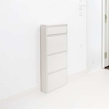 Shoe Container Caruso white 3+1 drawers Kare Design