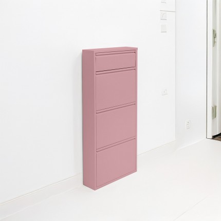 Schoenenkast Caruso 3+1 laden roze Kare Design