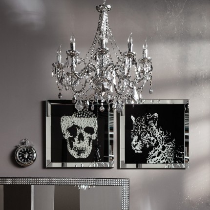 Wandfoto Mirror Skull 100x100cm Kare Design