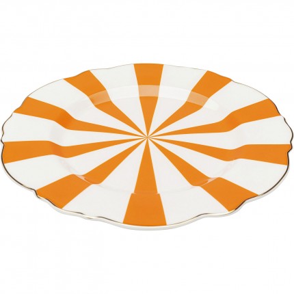 Plate Harlequin Ø22cm orange (6/set) Kare Design