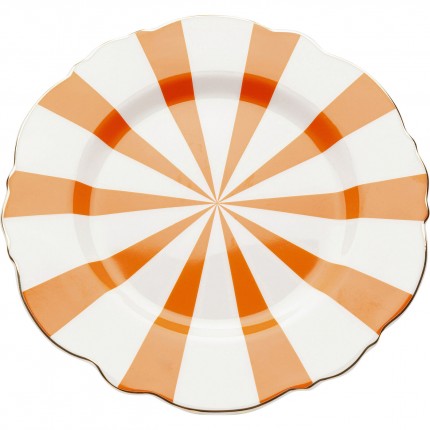 Borden Harlequin Ø22cm oranje (6/set) Kare Design